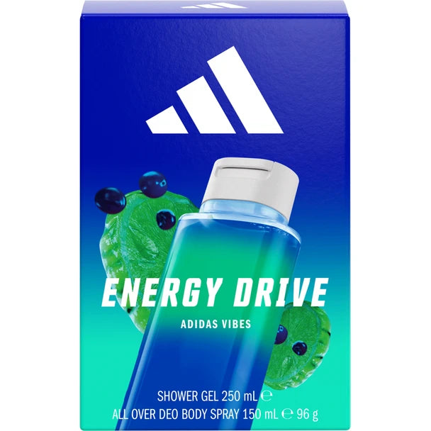 ADIDAS ENERGY DRIVE SHOWER GEL 250ML+ DEO BODY SPRAY 150ML