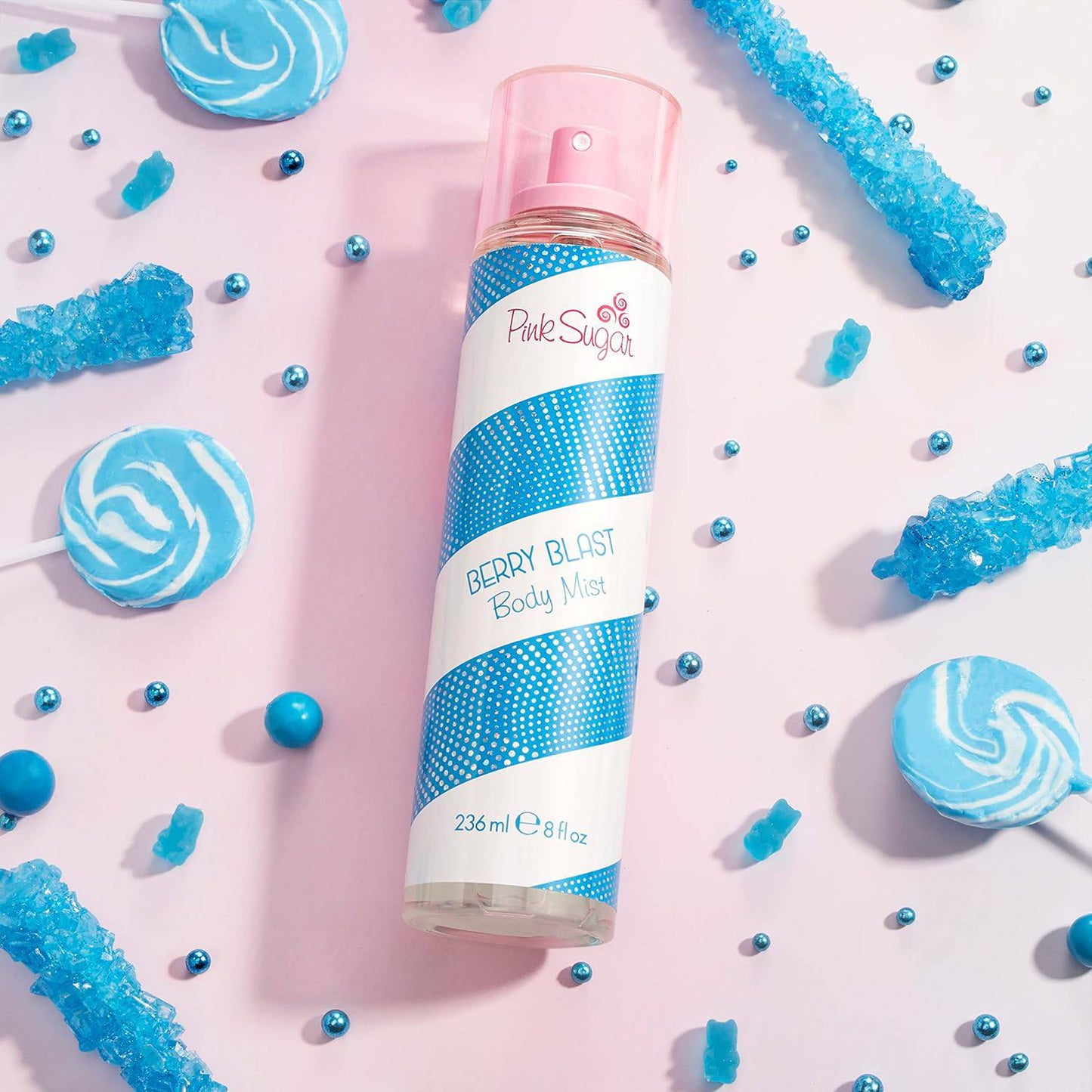 AQUALINA PINK SUGAR ACQUA PROFUMATA BERRY BLAST BODY MIST 236ML