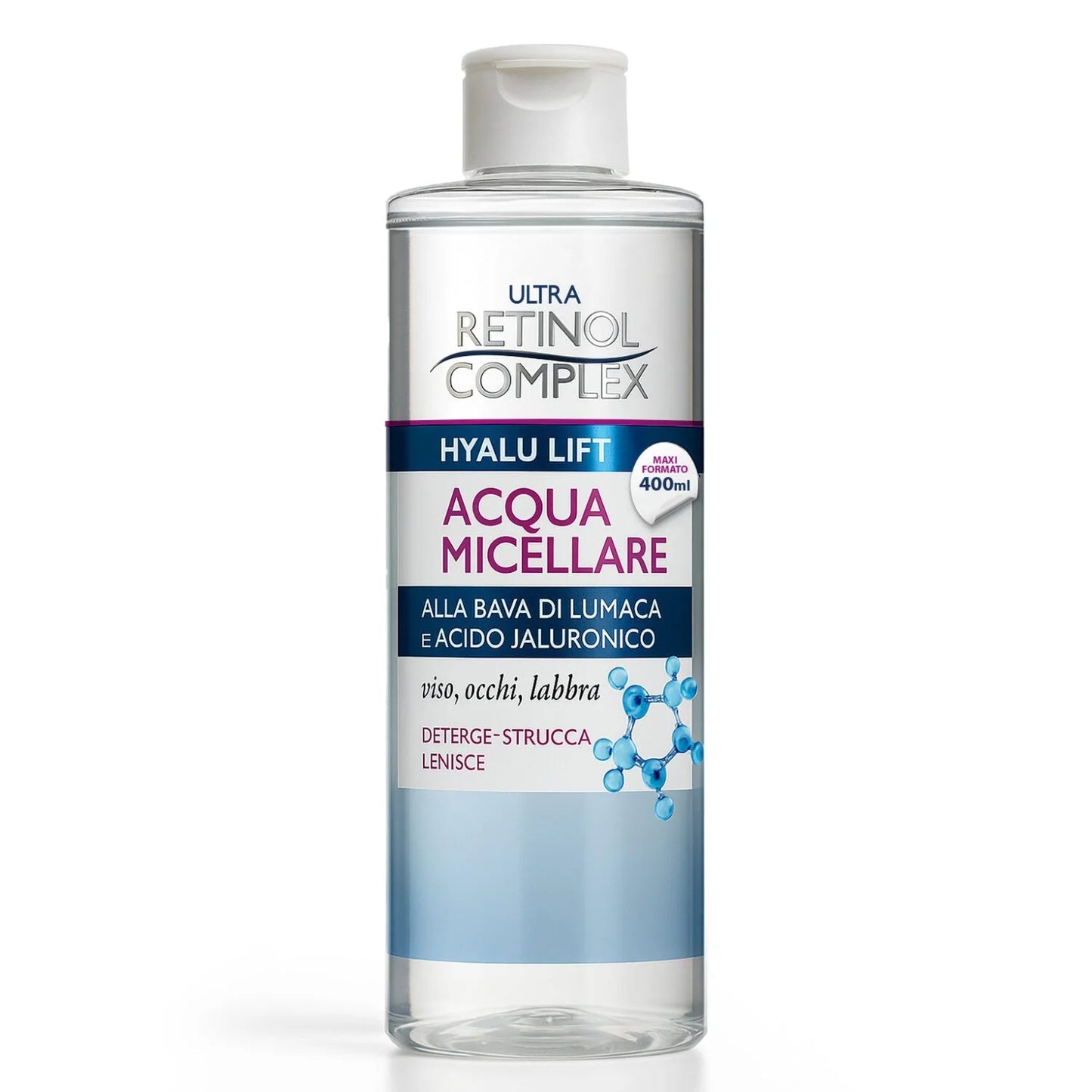 RETINOL COMPLEX ACQUA MICELLARE ALLA BAVA DI LUMACA E ACIDO JALURONICO 400ML