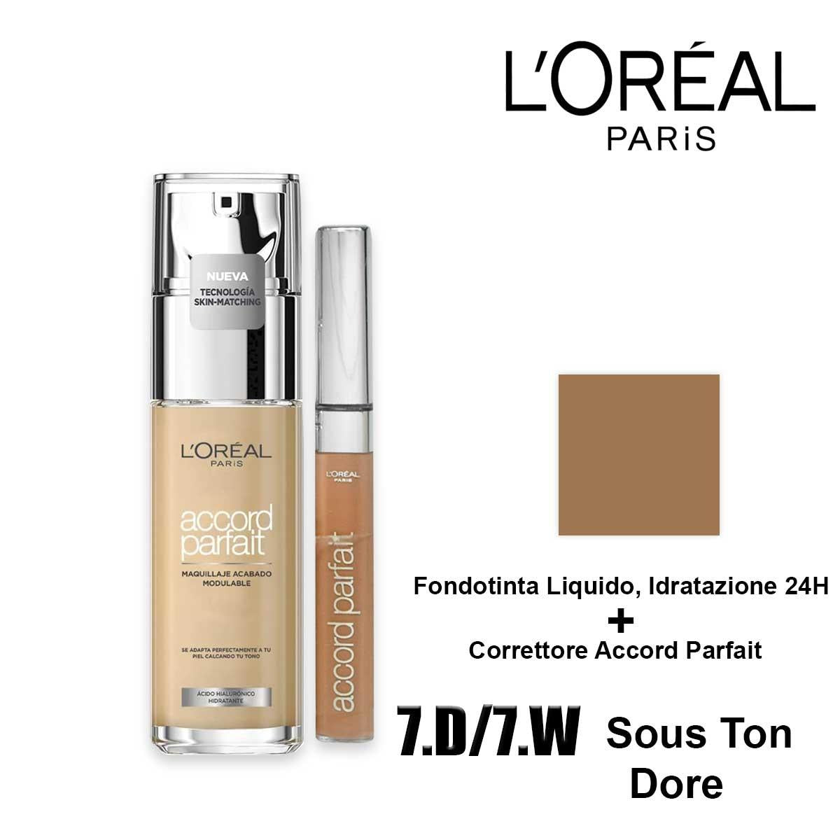 L' OREAL ACCORD PARFAIT CON CORRETTORE OMAGGIO