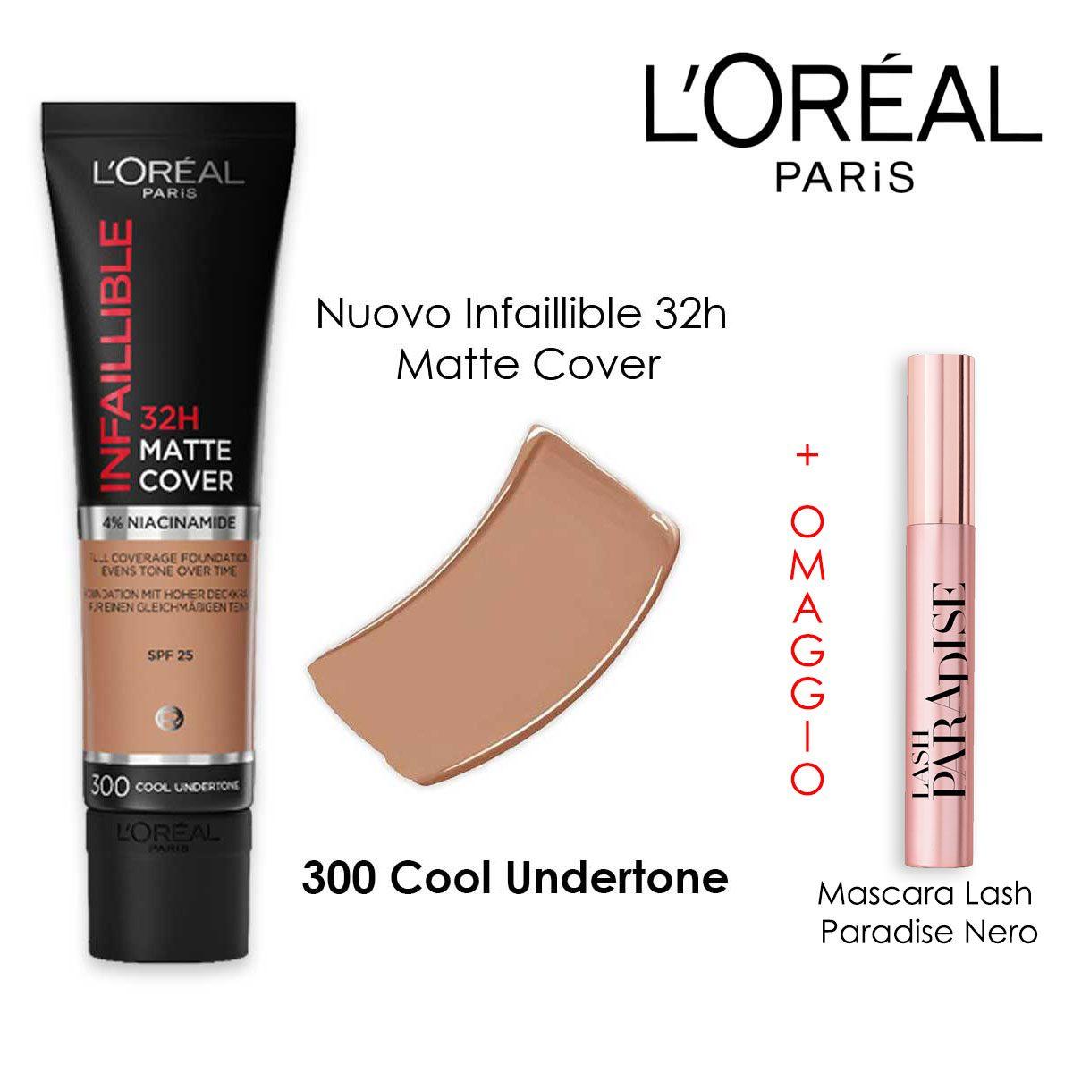 L'OREAL INFALLIBLE MATTE COVER + FREE MINI PARADISE MASCARA