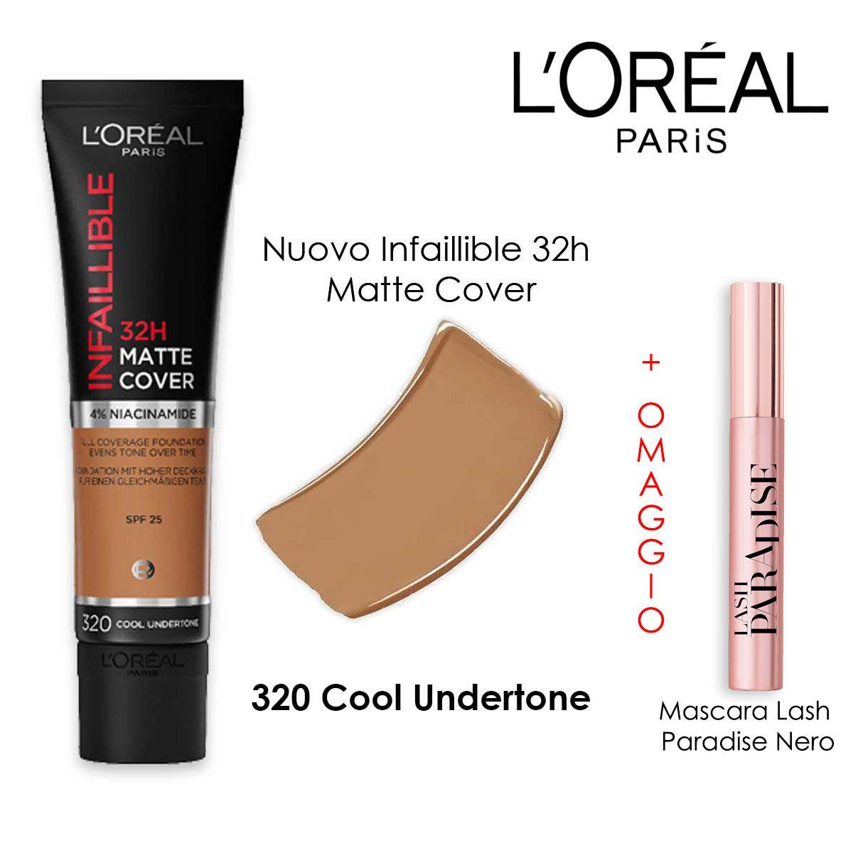 L'OREAL INFALLIBLE MATTE COVER + FREE MINI PARADISE MASCARA