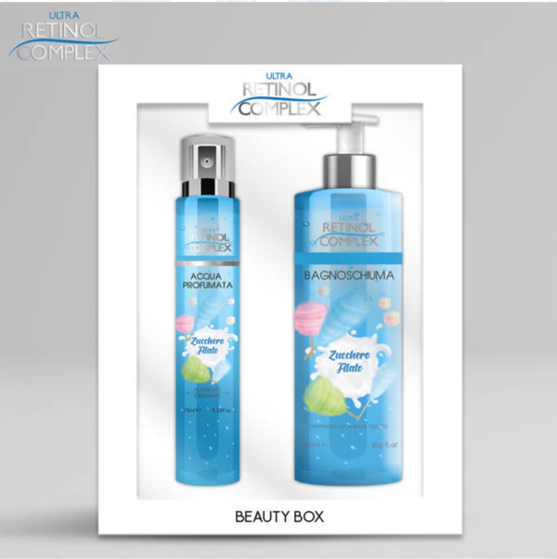 RETINOL COMPLEX BEAUTY BOX BAGNOSCHIUMA 500ML+ACQUA PROFUMATA 75ML VARIE FRAGRANZE