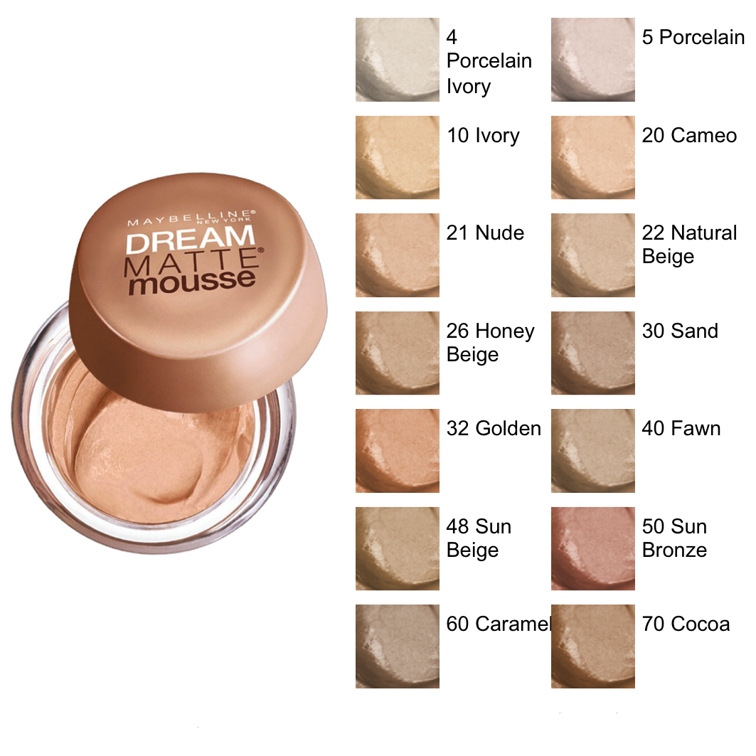 MAYBELLINE DREAM MAT MOUSSE FONDOTINTA + PRIMER