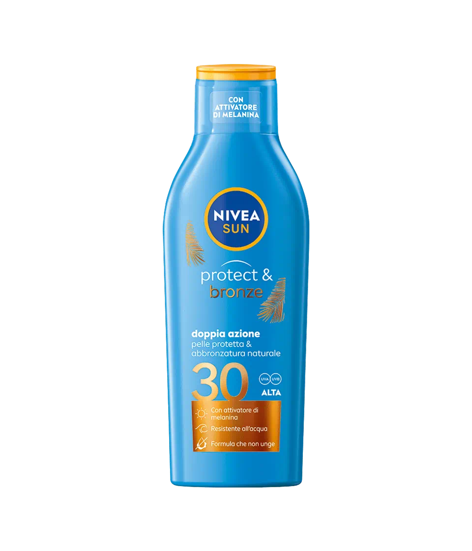 NIVEA SUN LATTE SOLARE PROTECT&BRONZE DOPPIA AZIONE SPF 20/30/50 200ML