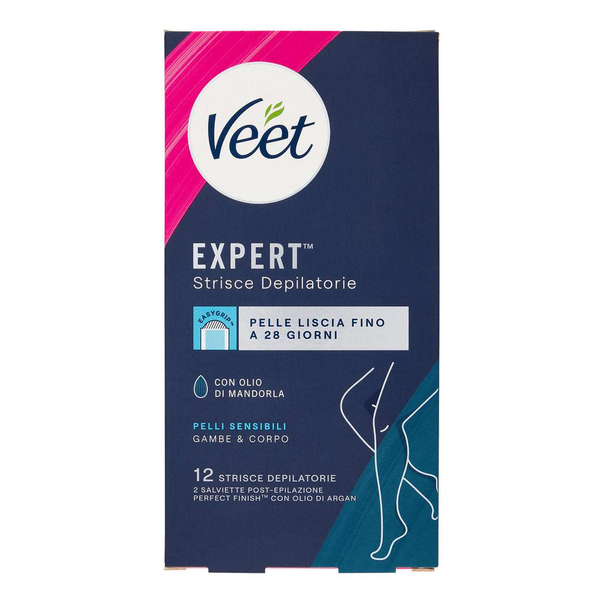 VEET EXPERT STRISCE DEPILATORIE GAMBE E CORPO 12PZ