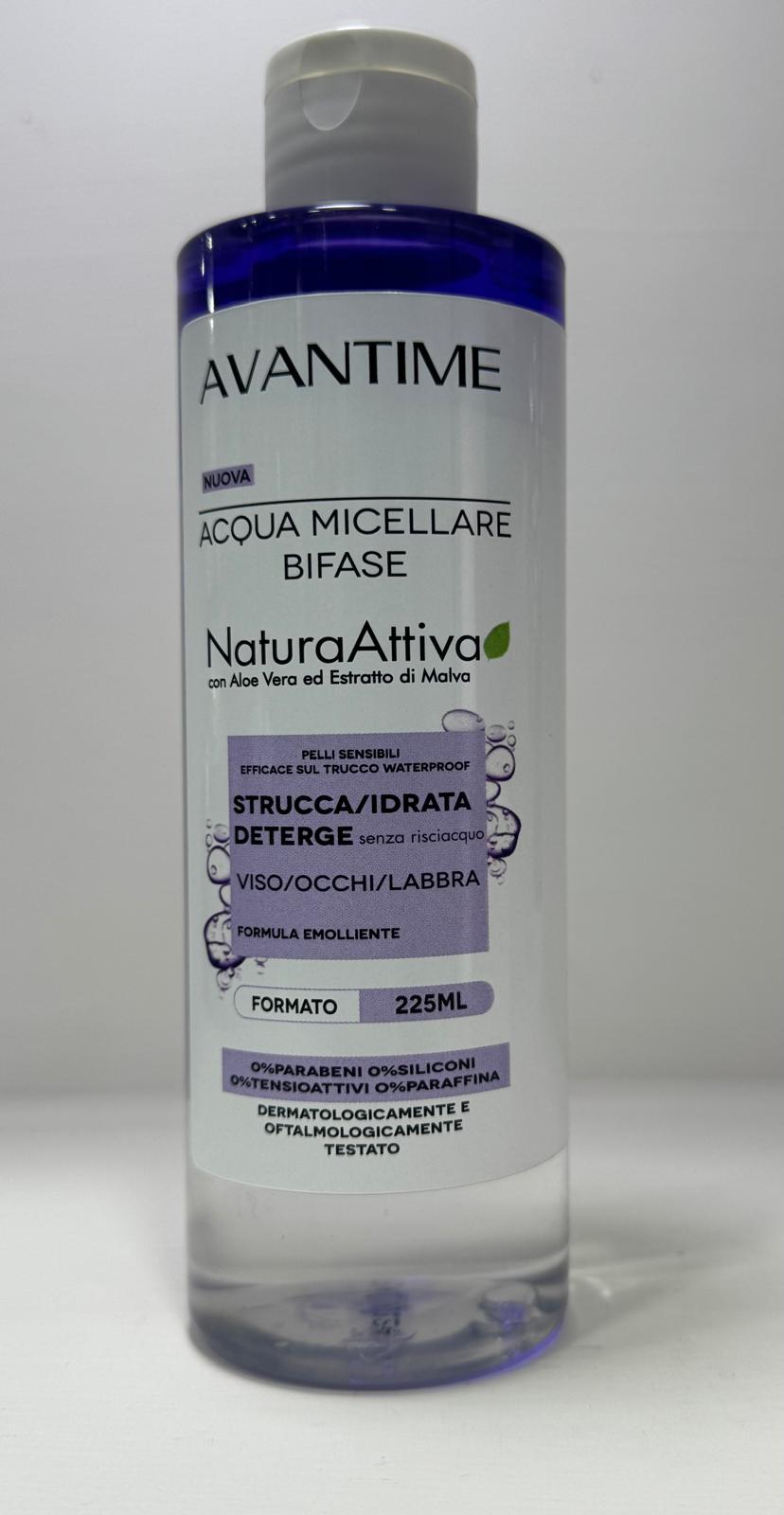 AVANTIME ACQUA MICELLARE CON ALOE VERA ED ESTRATTO DI MALVA 225ML