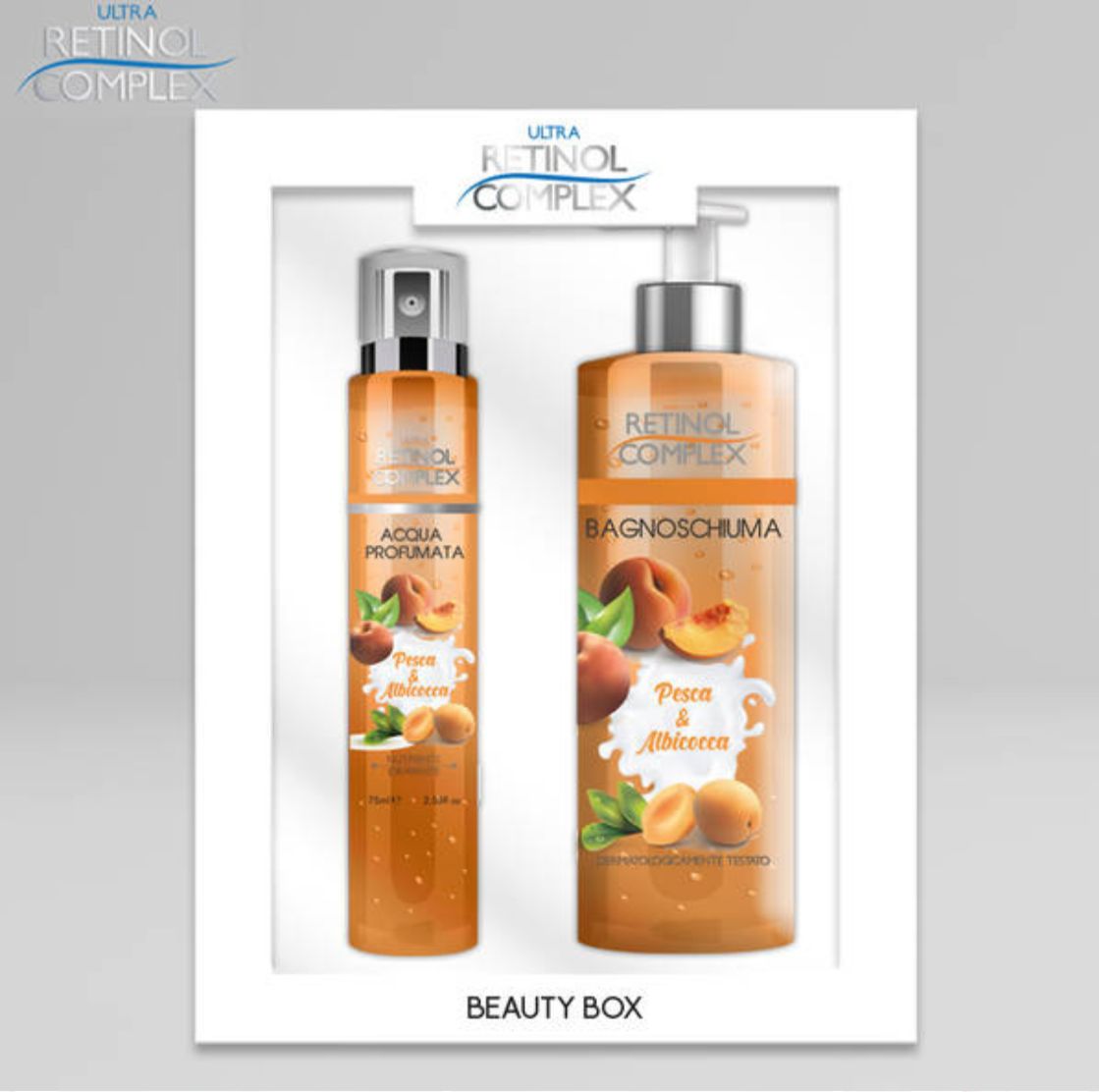 RETINOL COMPLEX BEAUTY BOX BAGNOSCHIUMA 500ML+ACQUA PROFUMATA 75ML VARIE FRAGRANZE