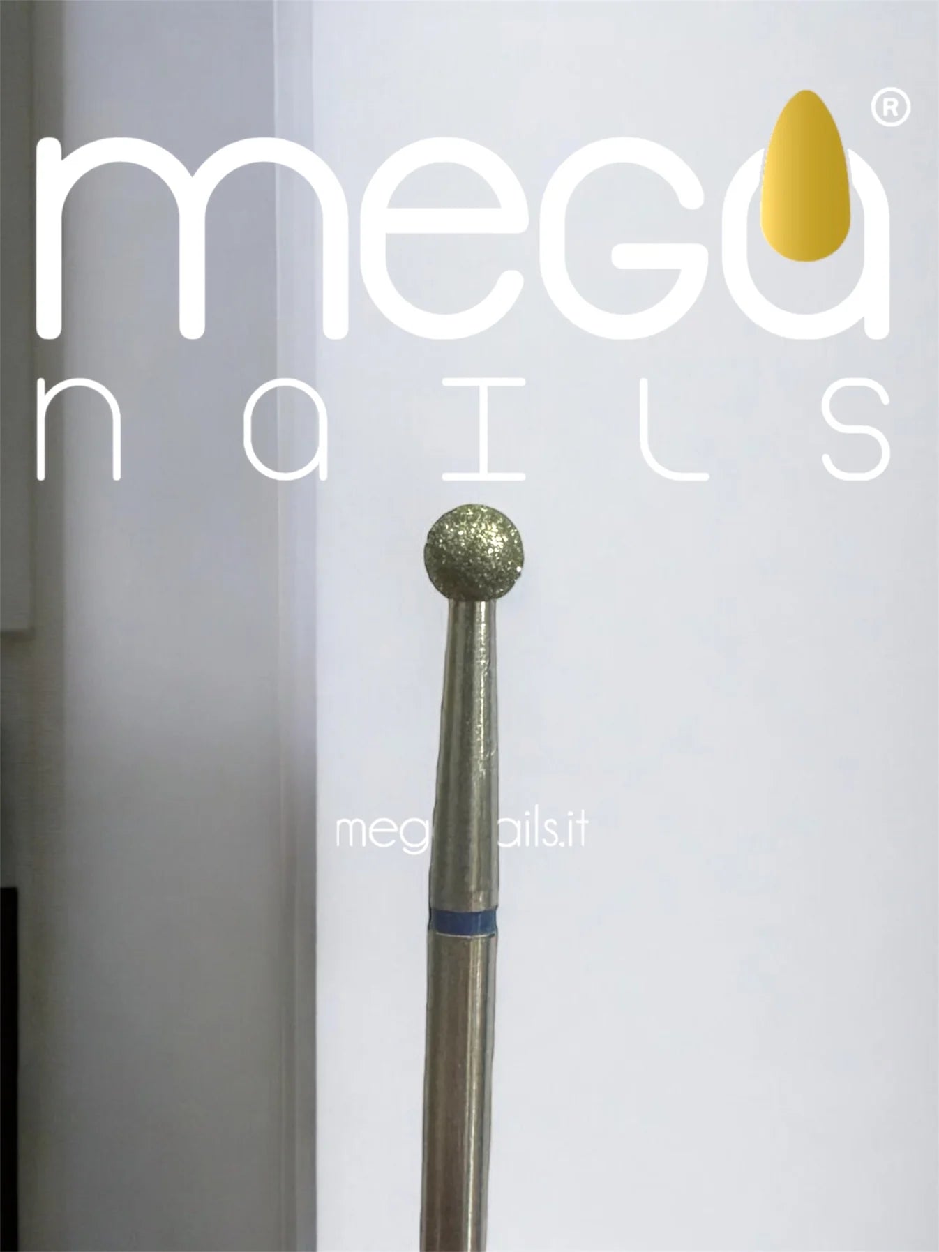 MEGA NAILS PUNTA A SFERA DIAMANTATA DRY MANICURE