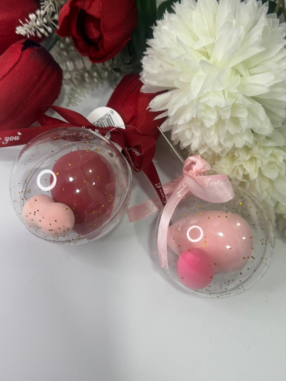 PALLINE NATALIZIA CON SPUGNETTE