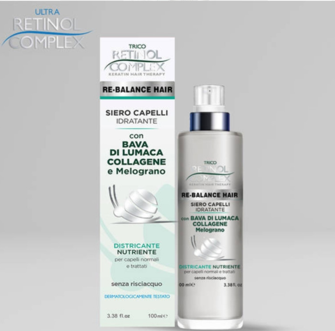 RETINOL COMPLEX SIERO CAPELLI BAVA DI LUMACA E COLLAGENE