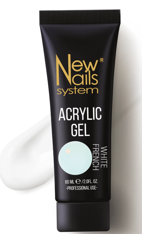 NEW NAILS SYSTEM ACRYGEL WHITE FRENCH 60ML