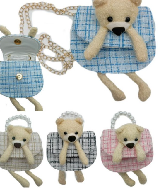 MINI BORSA CON PELUCHE ORSETTO