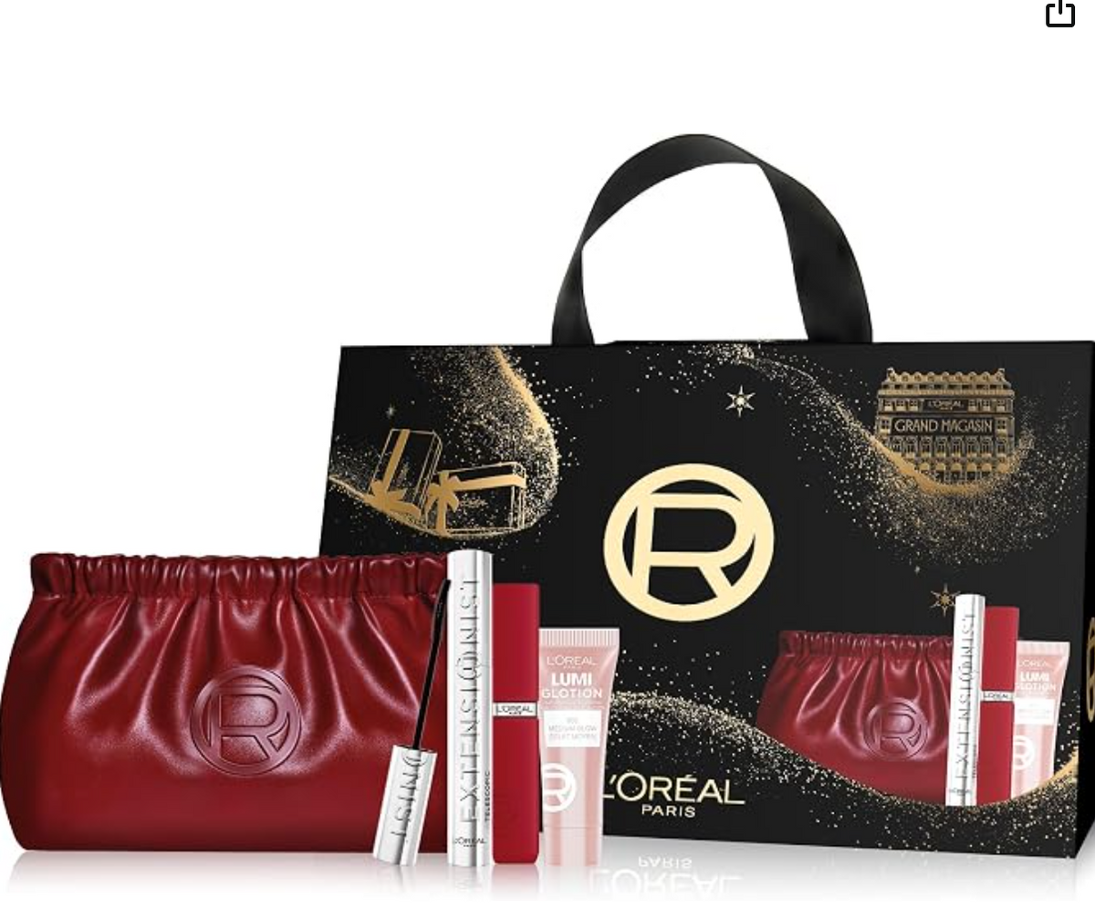L'OREAL PARIS MAKE UP KIT MASCARA EXTENSIONIST+MATTE RESISTANCE 420+ GLOTION 903 CON BEAUTY