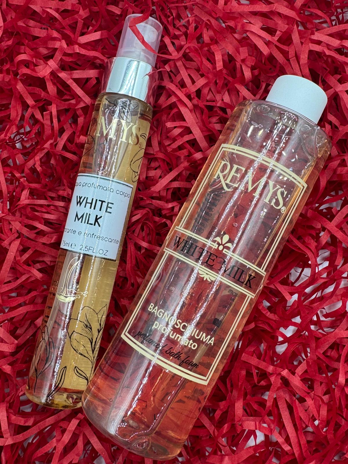 REMYS CONFEZIONE WHITE MILK ACQUA PROFUMATA E BAGNOSCHIUMA