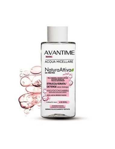 AVANTIME ACQUA MICELLARE ALOE VERA PELLI SENSIBILE, GRASSE E IMPURE 400ML