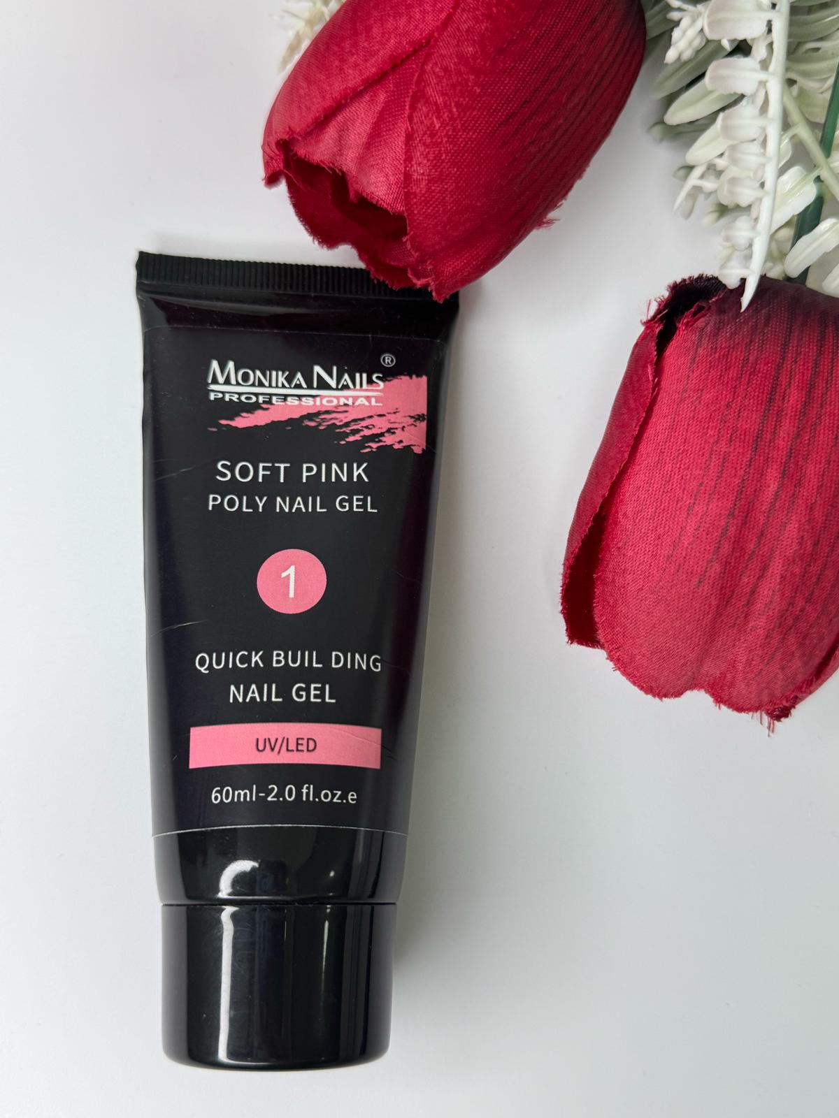 MONIKA POLY NAIL GEL SOFT PINK N° 01