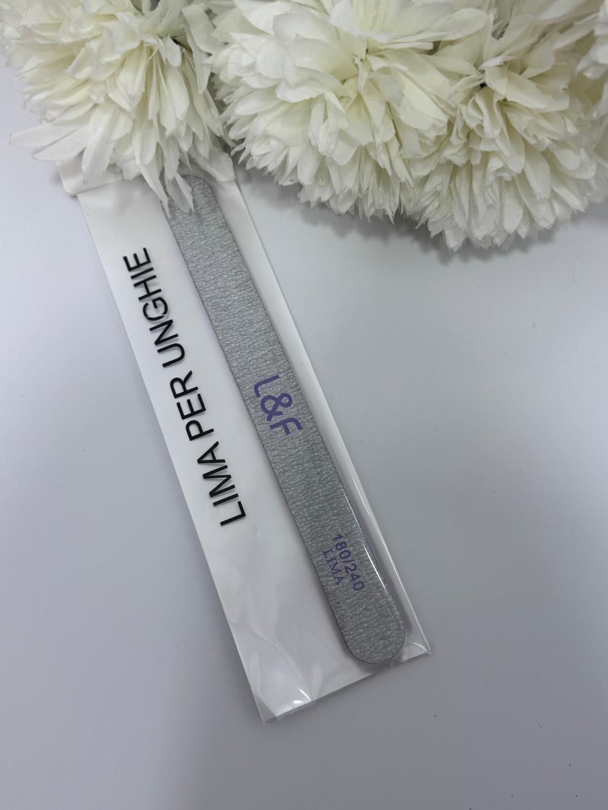 L&F LIME PER UNGHIE FORMA DIRITTA 180/240 1PCS