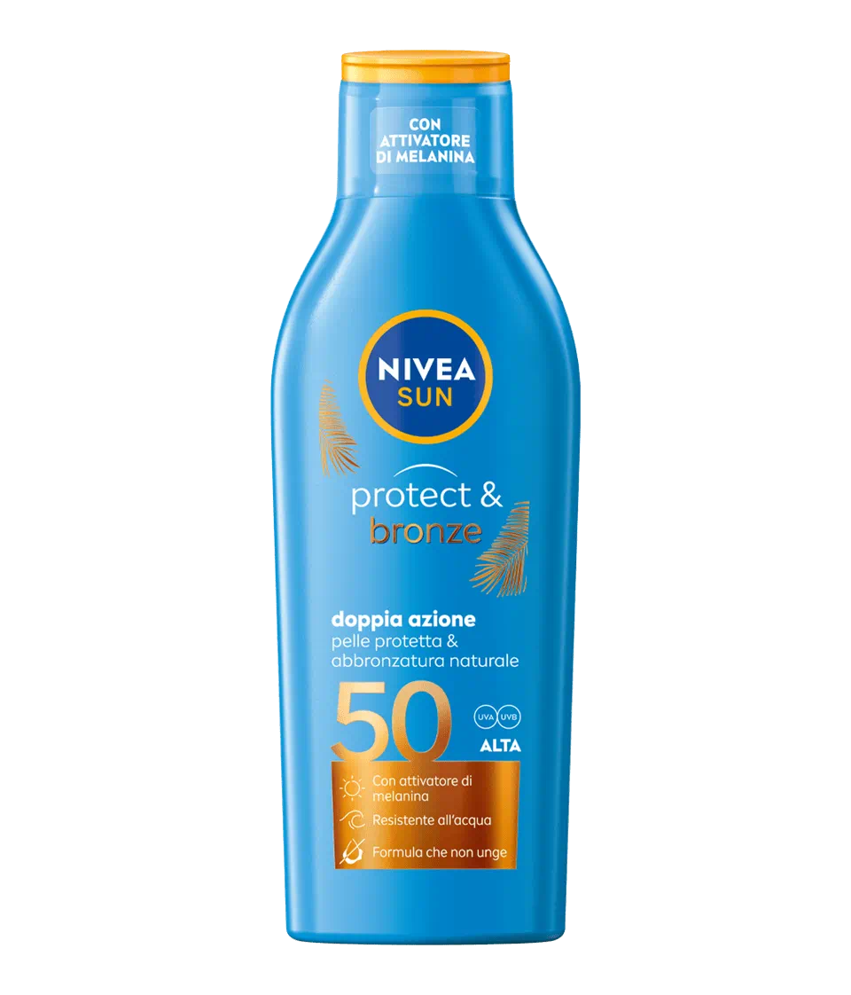 NIVEA SUN LATTE SOLARE PROTECT&BRONZE DOPPIA AZIONE SPF 20/30/50 200ML