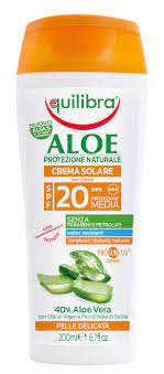 EQUILIBRA CREMA SOLARE ALOE 20