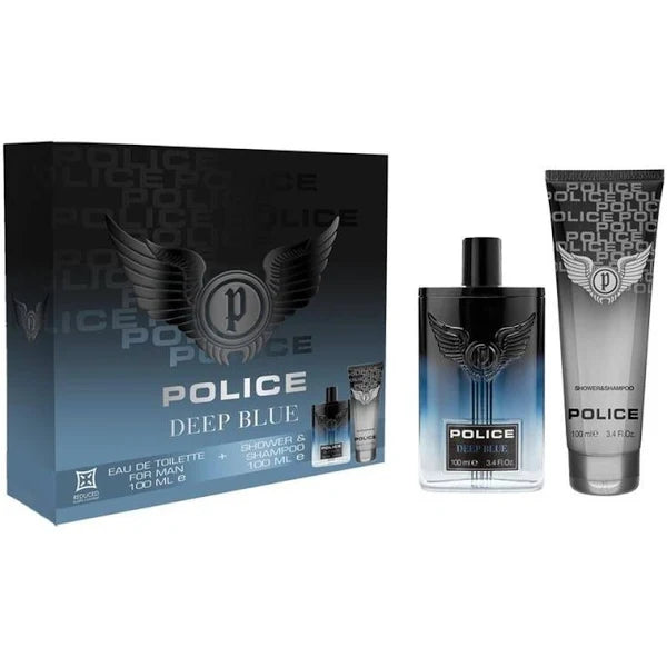 POLICE DEEP BLUE EDT 100ML+SHOWER SHAMPOO 100ML