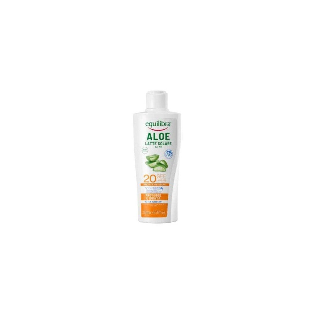 EQUILIBRIA LATTE SOLARE ALOE SPF20 200ML