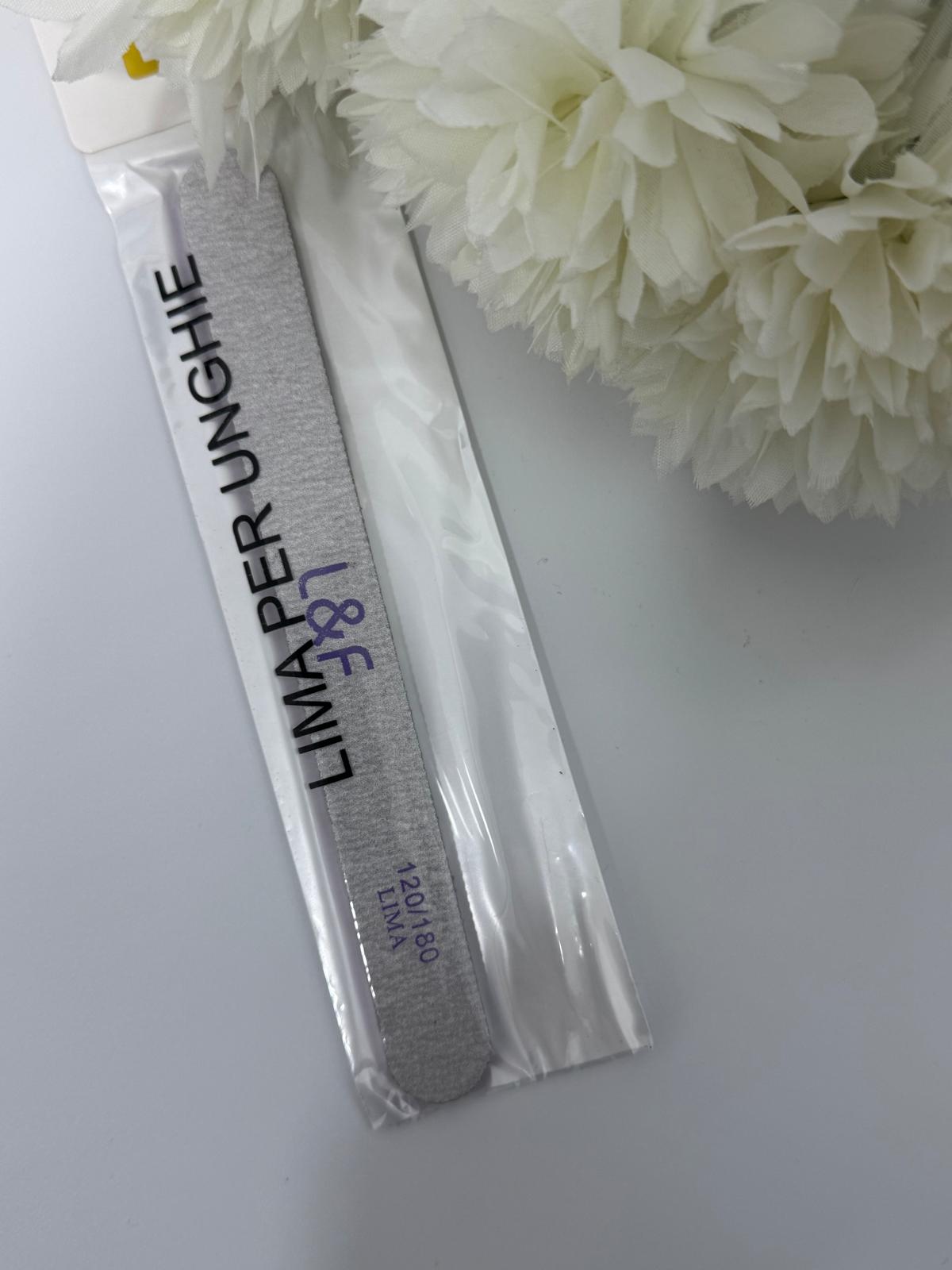 L&F LIMA PER UNGHIE FORMA DIRITTA 120/180 1PCS