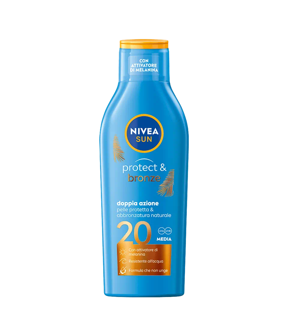 NIVEA SUN LATTE SOLARE PROTECT&BRONZE DOPPIA AZIONE SPF 20/30/50 200ML