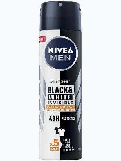 NIVEA MEN DEODORANTE BLACK AND WHITE 72H 150ML