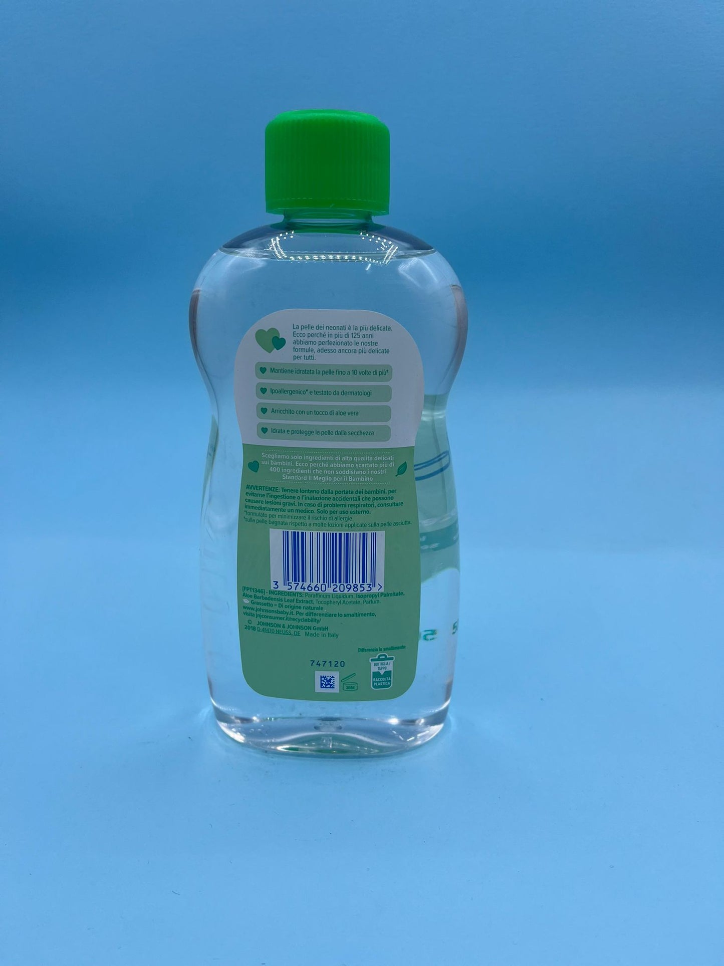 OLIO JOHNSONS ALOE VERA BABY OLIO