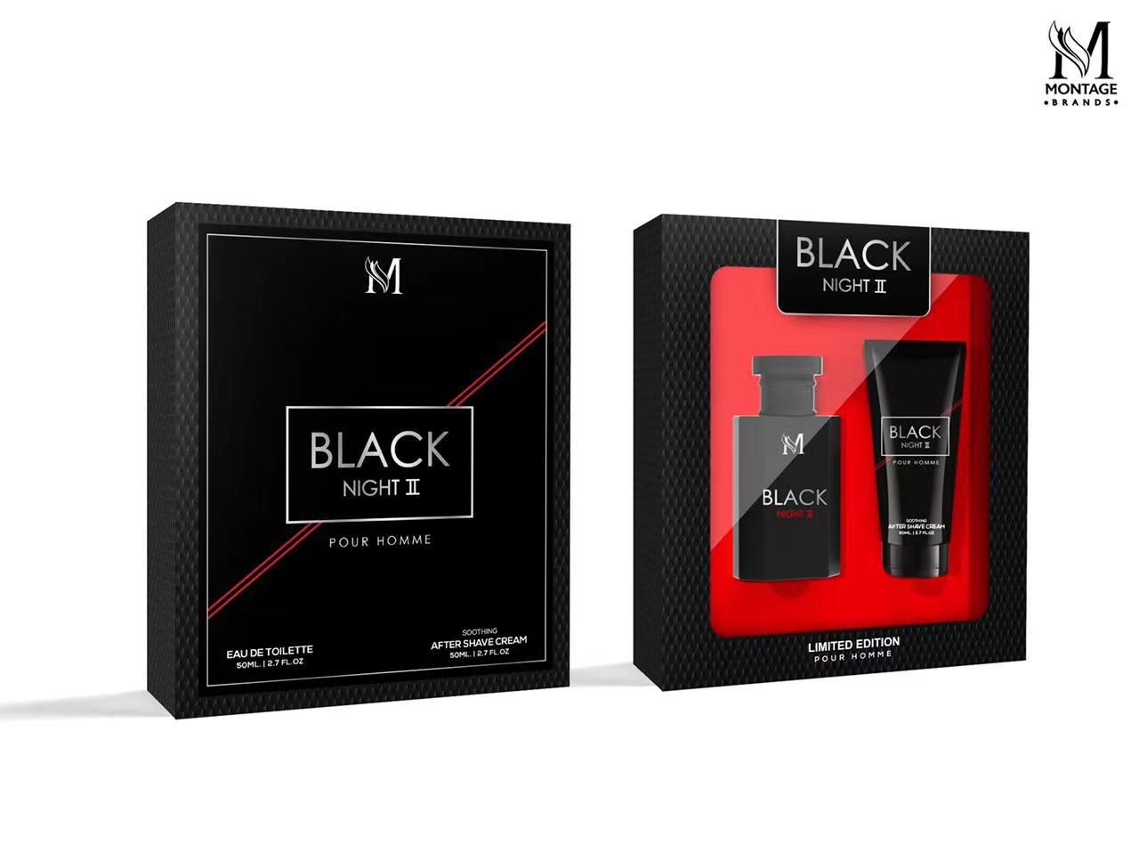 BLACK NIGHT MEN'S PERFUME + AFTERSHAVE PACKAGE