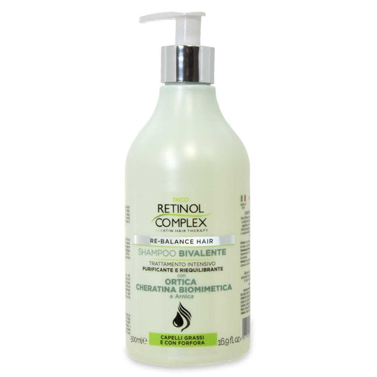 RETINOL COMPLEX SHAMPOO BIVALENTE CAPELLI GRASSI E CON FORFORA 500ML