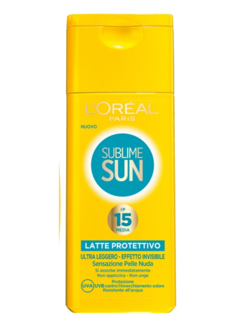 L'OREAL SUBLIME LATTE PROTETTIVO SPF15 200ML