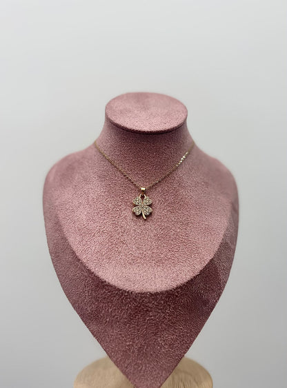 COLLANA GOLD QUADRIFOGLIO