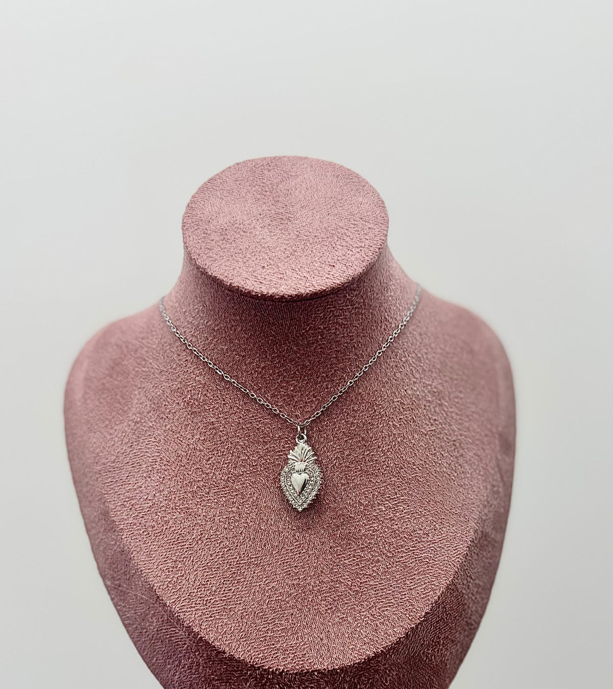 COLLANA SILVER CUORE SACRO