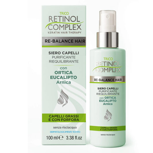 RETINOL COMPLEX SIERO CAPELLI PURIFICANTE PER CAPELLI GRASSI E FORFORA 100ML