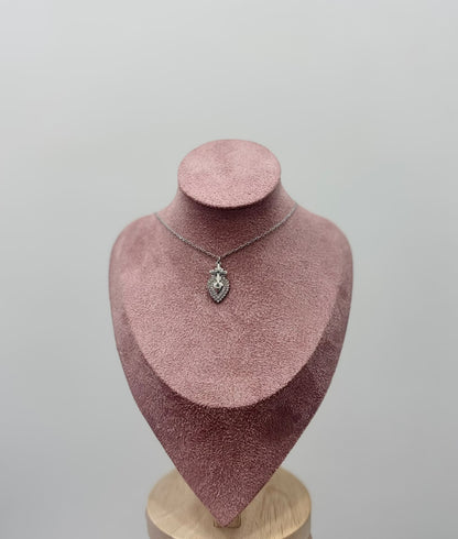 COLLANA SILVER CUORE SACRO CON CROCE