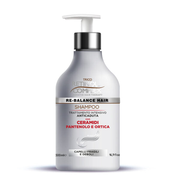 RETINOL COMPLEX SHAMPOO ANTICADUTA CON CERAMIDI PANTENOLO E ORTICA 500ML