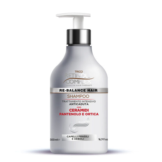 RETINOL COMPLEX SHAMPOO ANTICADUTA CON CERAMIDI PANTENOLO E ORTICA 500ML