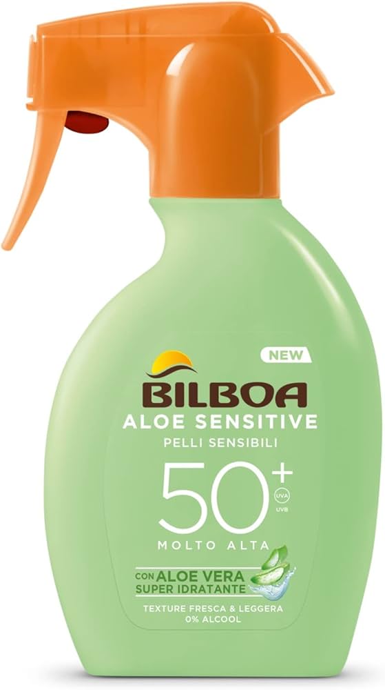 BILBOA ALOE SENSITIVE PELLI SENSIBILI SPF50+ CON ALOE VERA 250ML