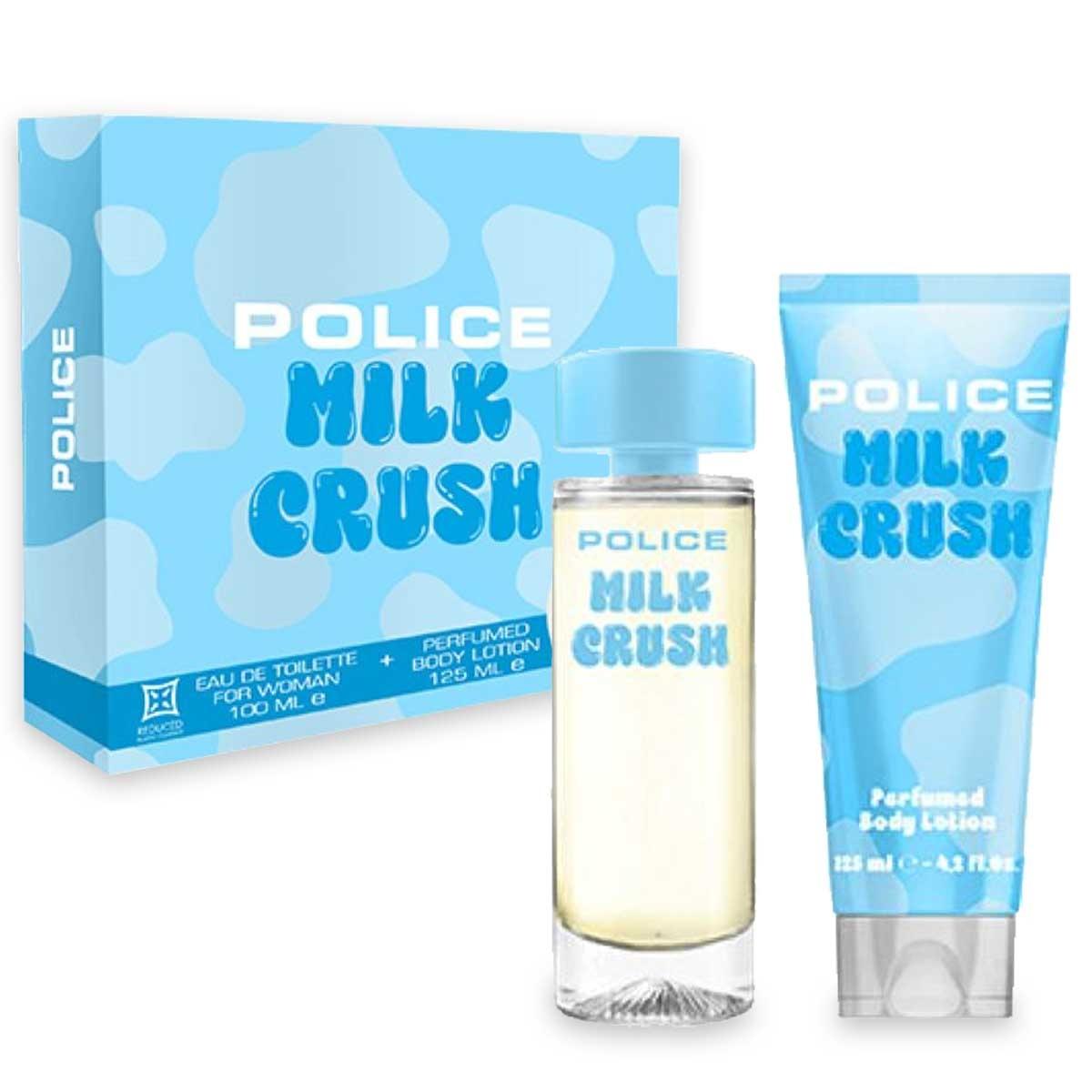 POLICE MILK CRUSH EDT 100ML+ BODY LOTION 125ML