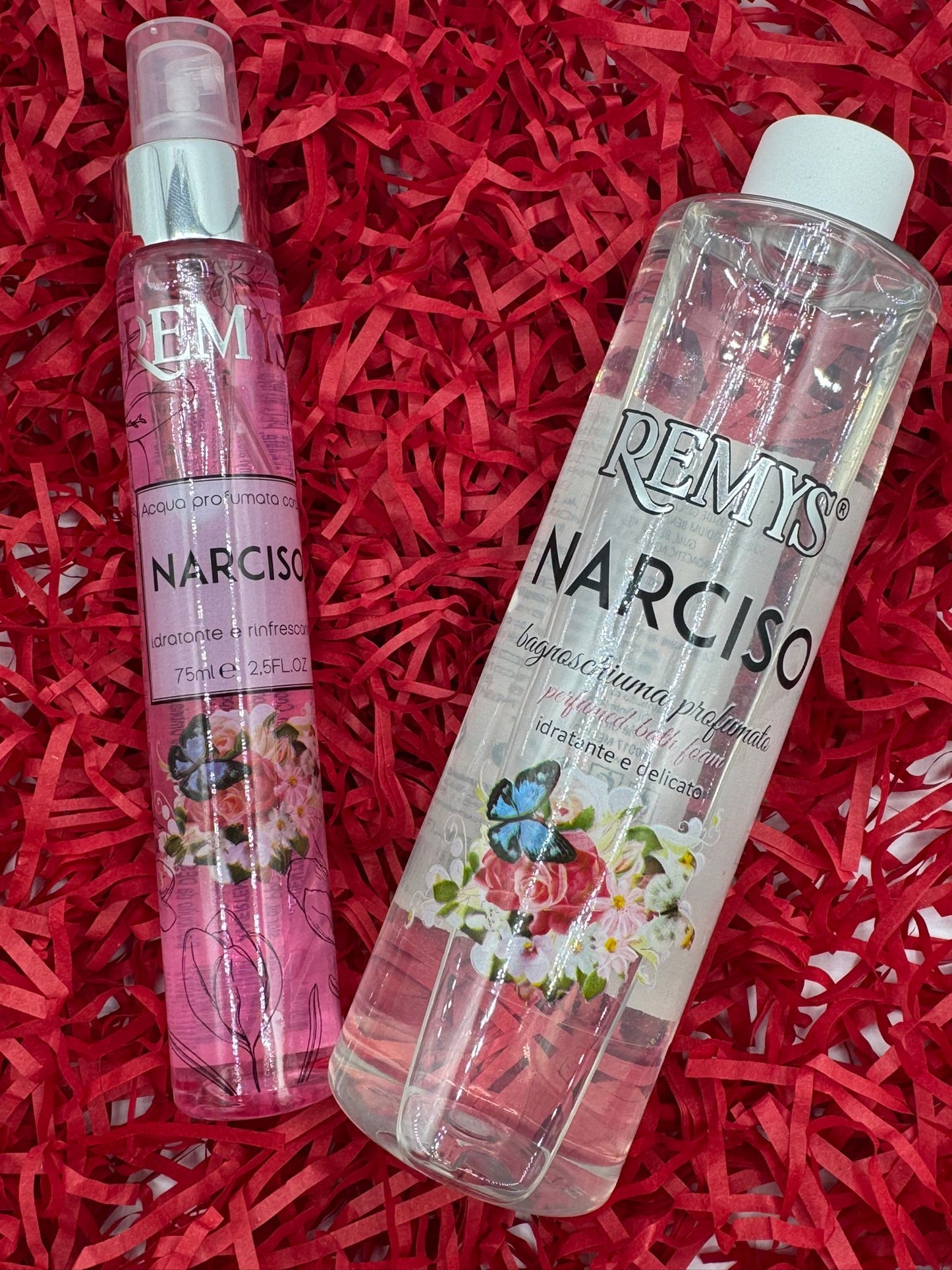 REMYS NARCISO CONFEZIONE CON ACQUA PROFUMATA 75ML E BAGNOSCHIUMA 250ML