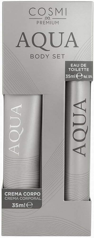 COSMI AQUA BODY SET UOMO CREMA CORPO+PROFUMO 35ML
