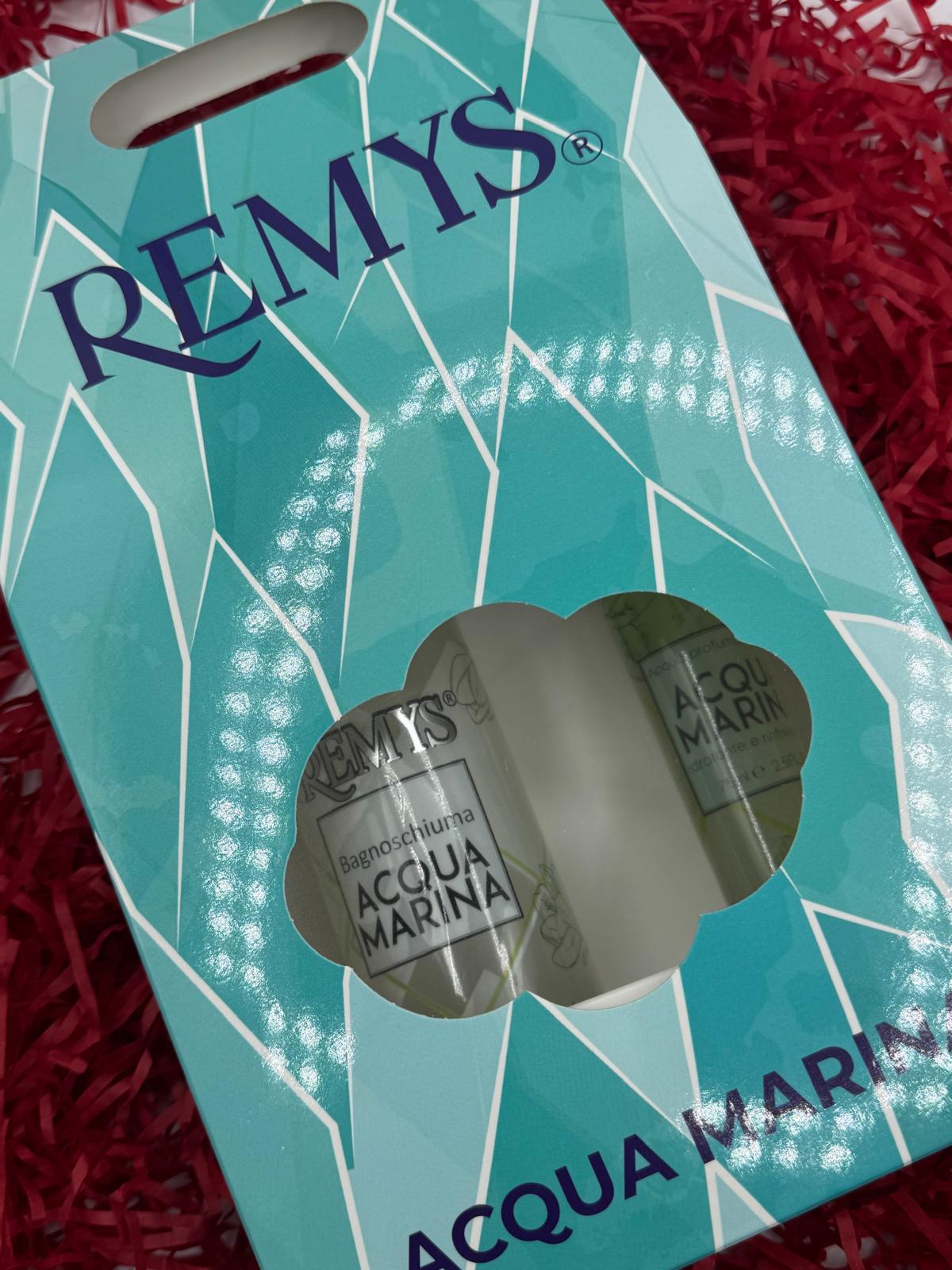REMYS CONFEZIONE ACQUA MARINA ACQUA PROFUMATA 75ML E BAGNOCHIUMA 250ML