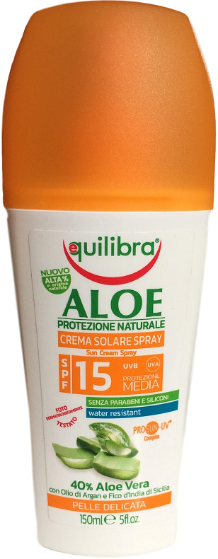 EQUILIBRIA CREMA SOLARE SPRAY ALOE VERA SPF15 150ML