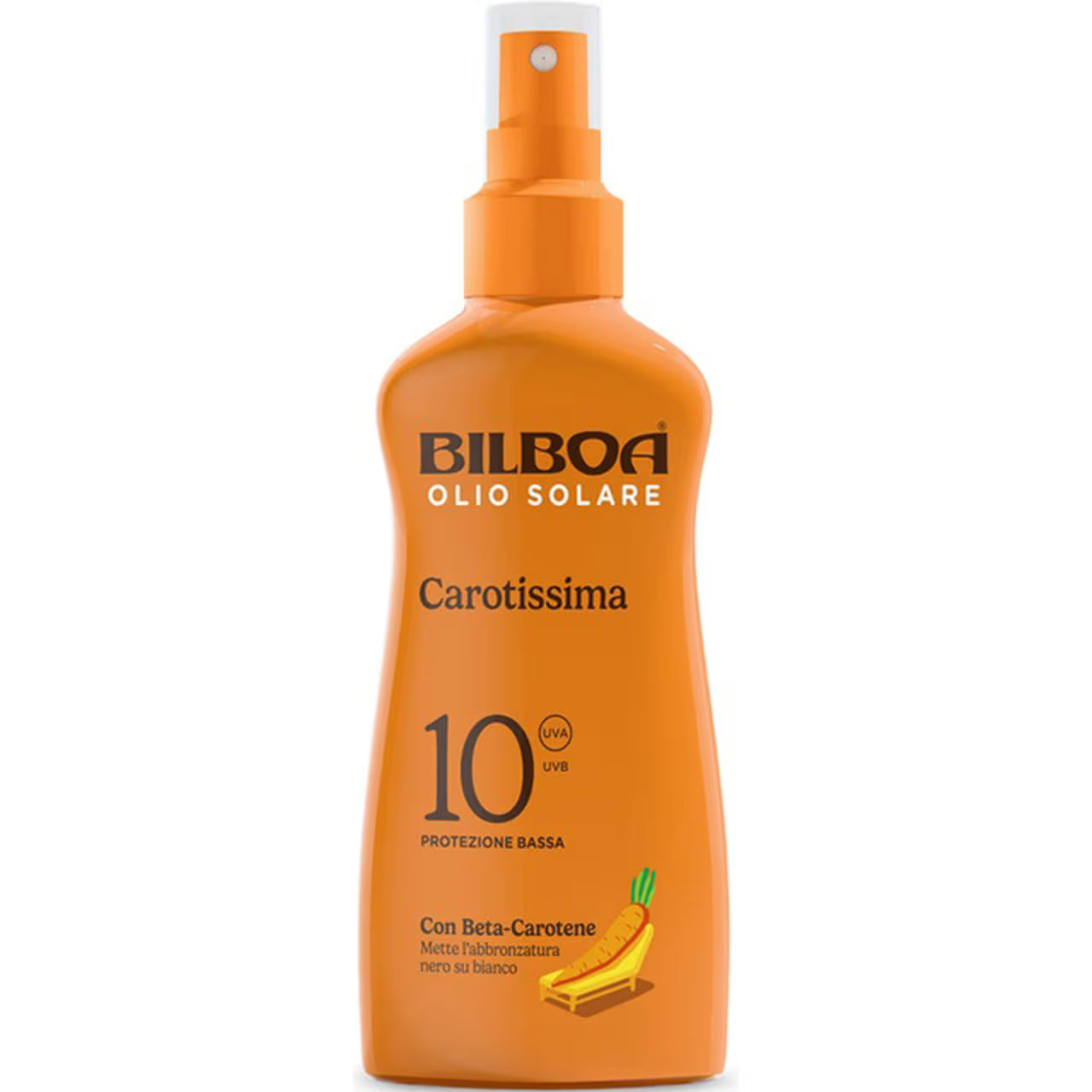 BILBOA OLIO SOLARE CAROTISSIMA SPF 10 CON BETA-CAROTENE 200ML