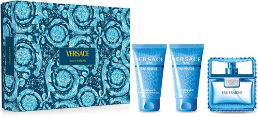 VERSACE MAN  EAU FRAICHE CONFEZIONE PROFUMO 50ML AFTER  SHAVE 50ML BAGNOSCHIUMA 50ML