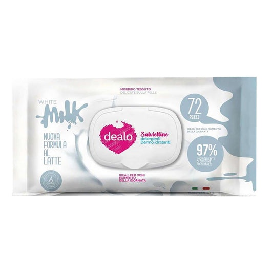 SALVIETTINE IDREATANTI WHITE MILK 72PZ