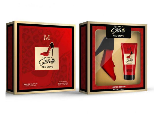 CONFEZIONE STILETTO RED LOVE PROF.50 ML CREMA CORPO 50ML