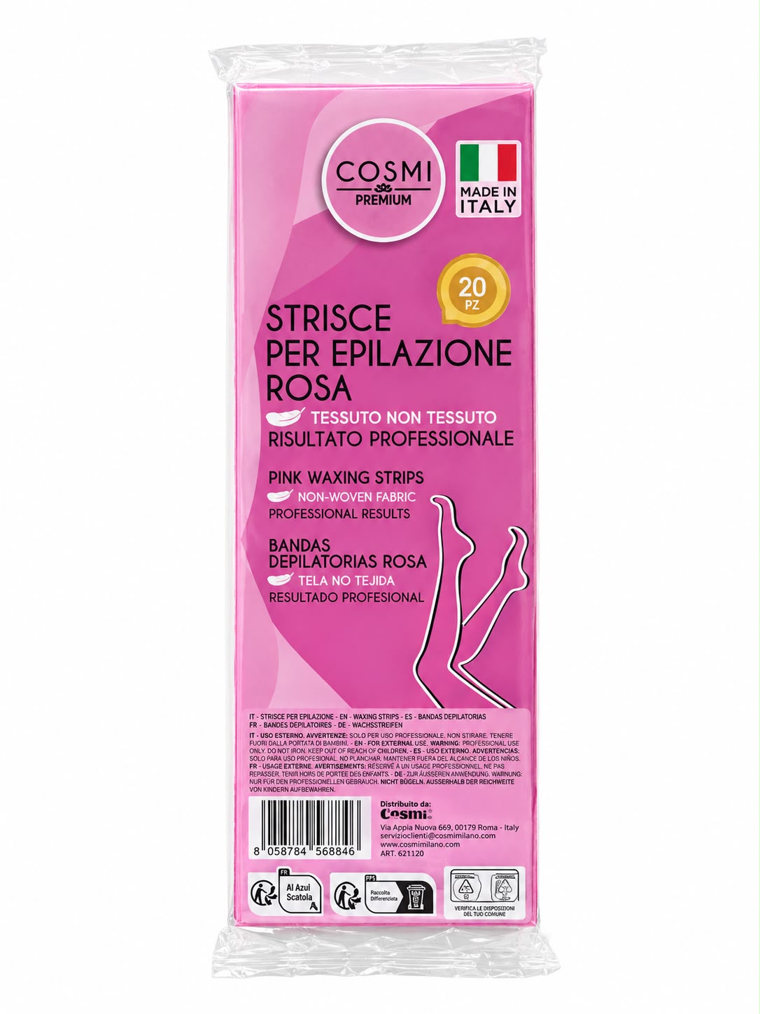 COSMI STRISCE PER EPILAZIONE ROSA 20PZ